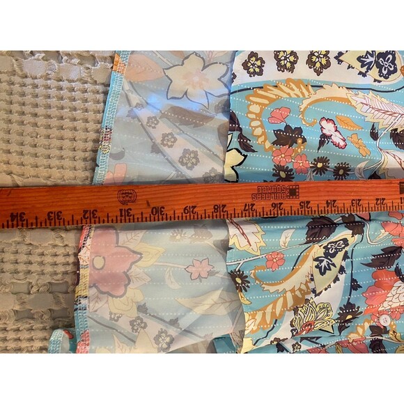 Womens Blouse Plus Size 2XL Top Boho Button Down Hi Low Silky Feel Peasant - Picture 12 of 12